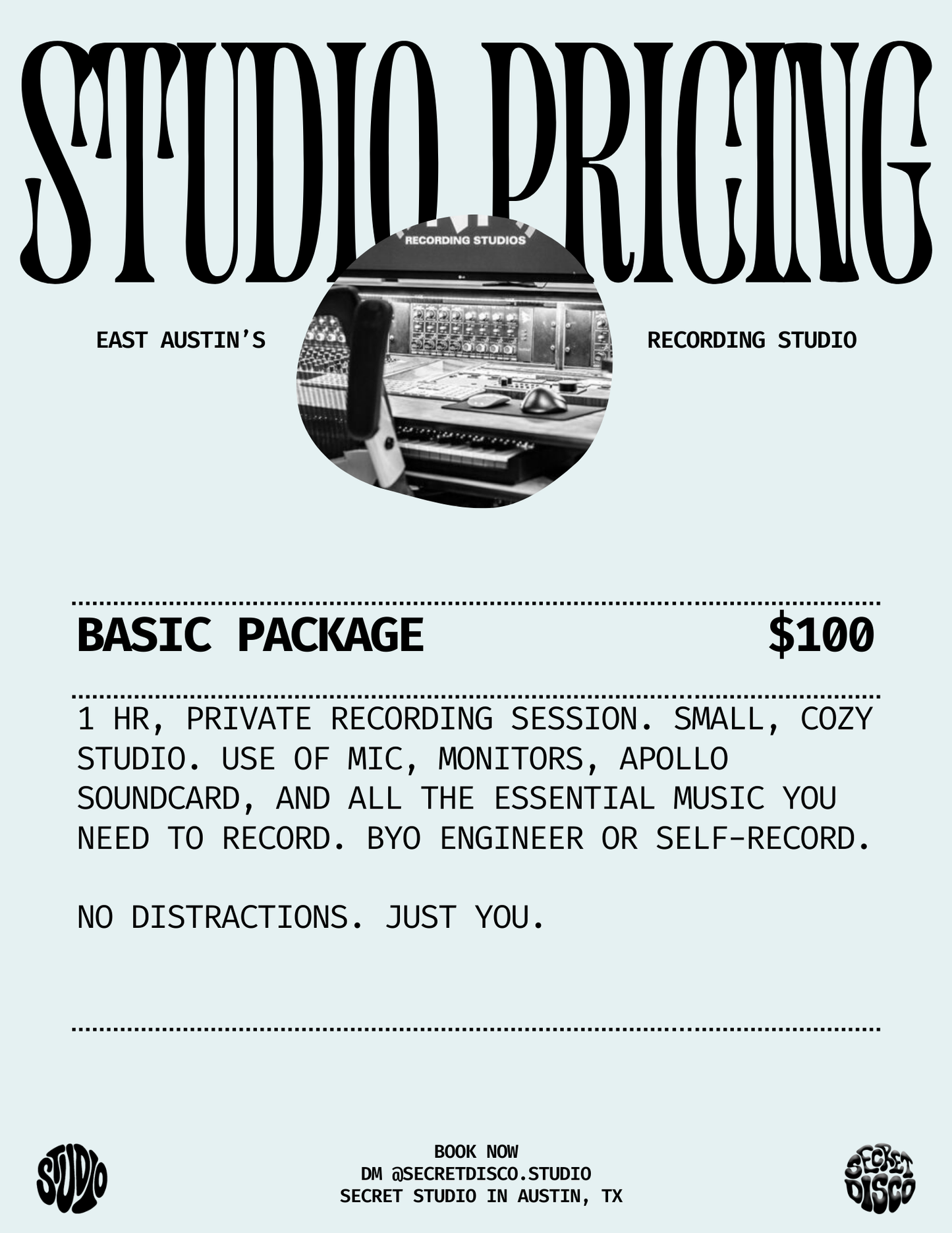 RECORDING: BASIC PACKAGE