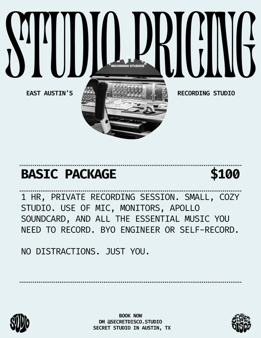 RECORDING: BASIC PACKAGE